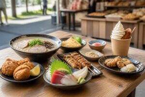 福岡の食べ歩きルートはこれで決まり！おすすめのスポットは？